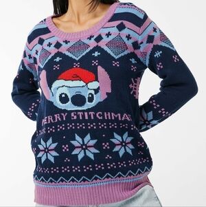 Disney Stitch Merry Stitchmas Holiday Christmas Sweater